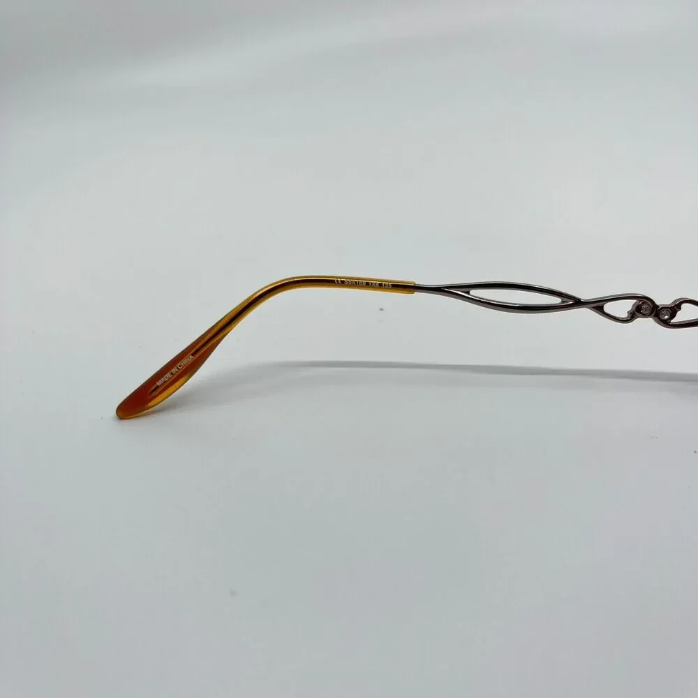 Saks Fifth‎ Avenue Women's eyeglasses Frame Silver S5A169 55-17-135 H6759